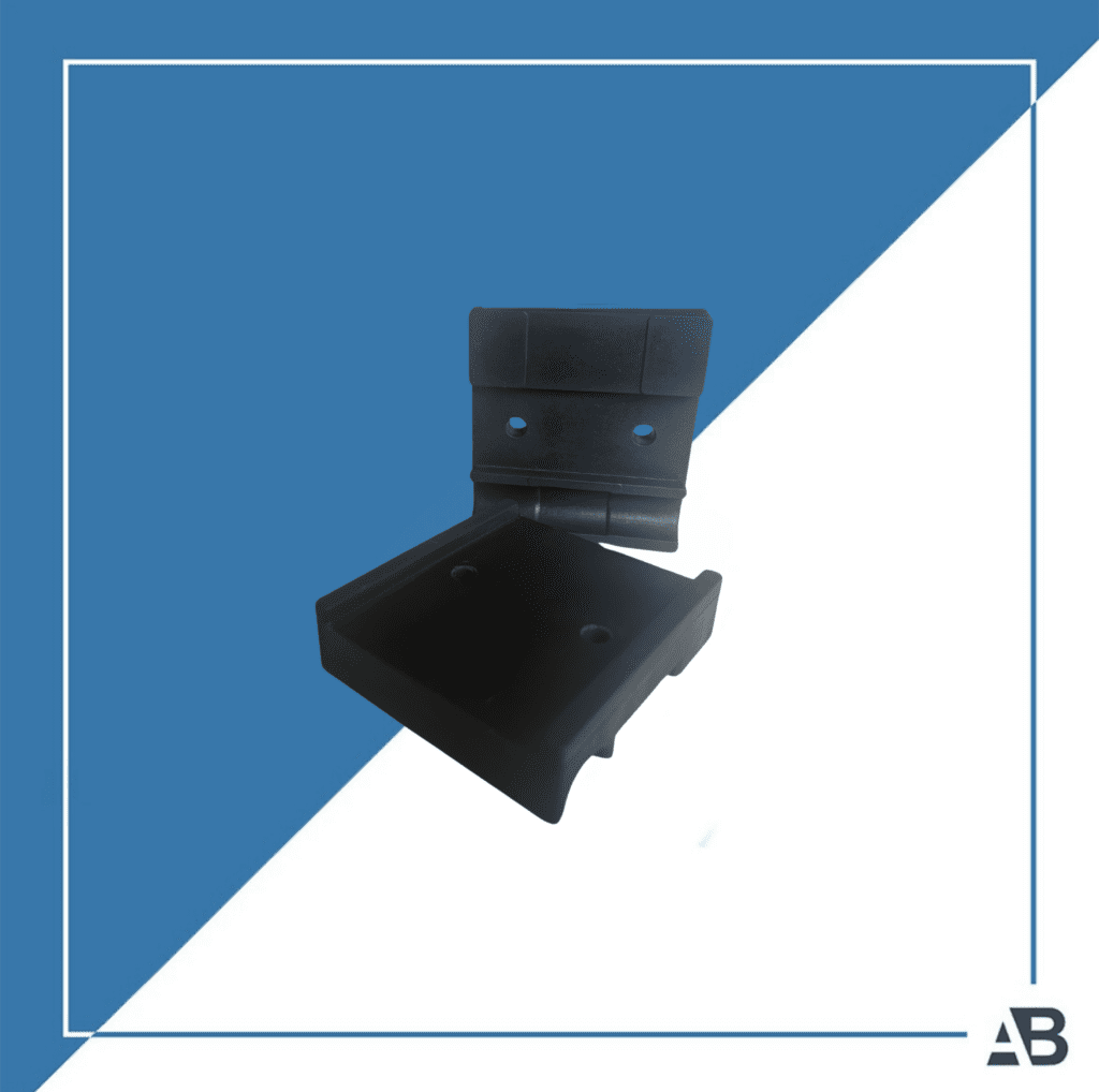 459 base sapata 20 x 74 x 80mm 2 furos 6 5mm atisa borrachas